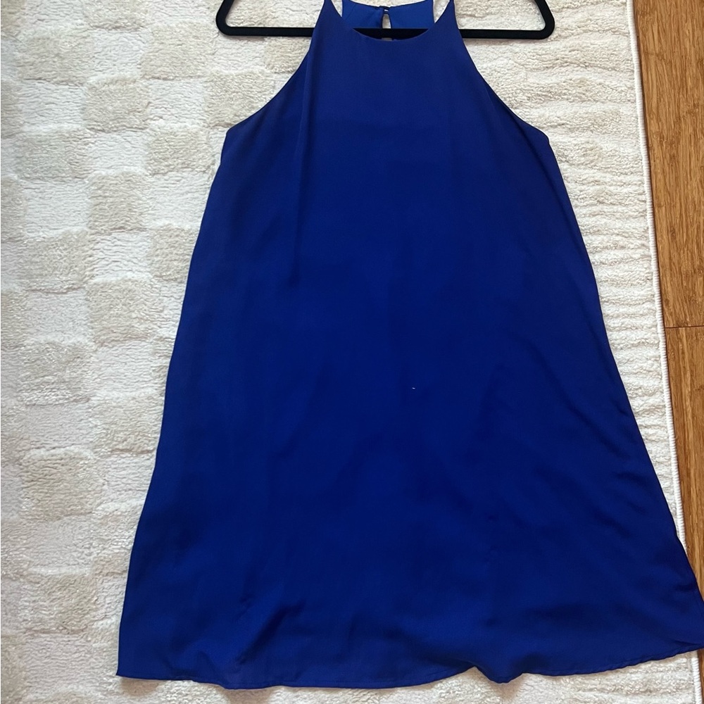 Everly Cobalt Blue Halter Mini Dress